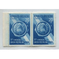 ARGENTINA 1939 GJ 825b ESTAMPILLA CON VARIEDAD NUEVA MINT U$ 10